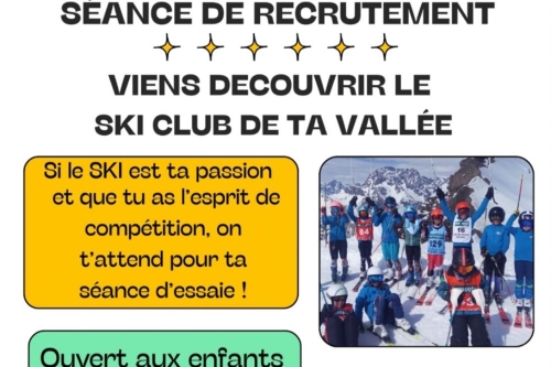 VIENS DECOUVRIR LE SKI CLUB DE TA VALLEE